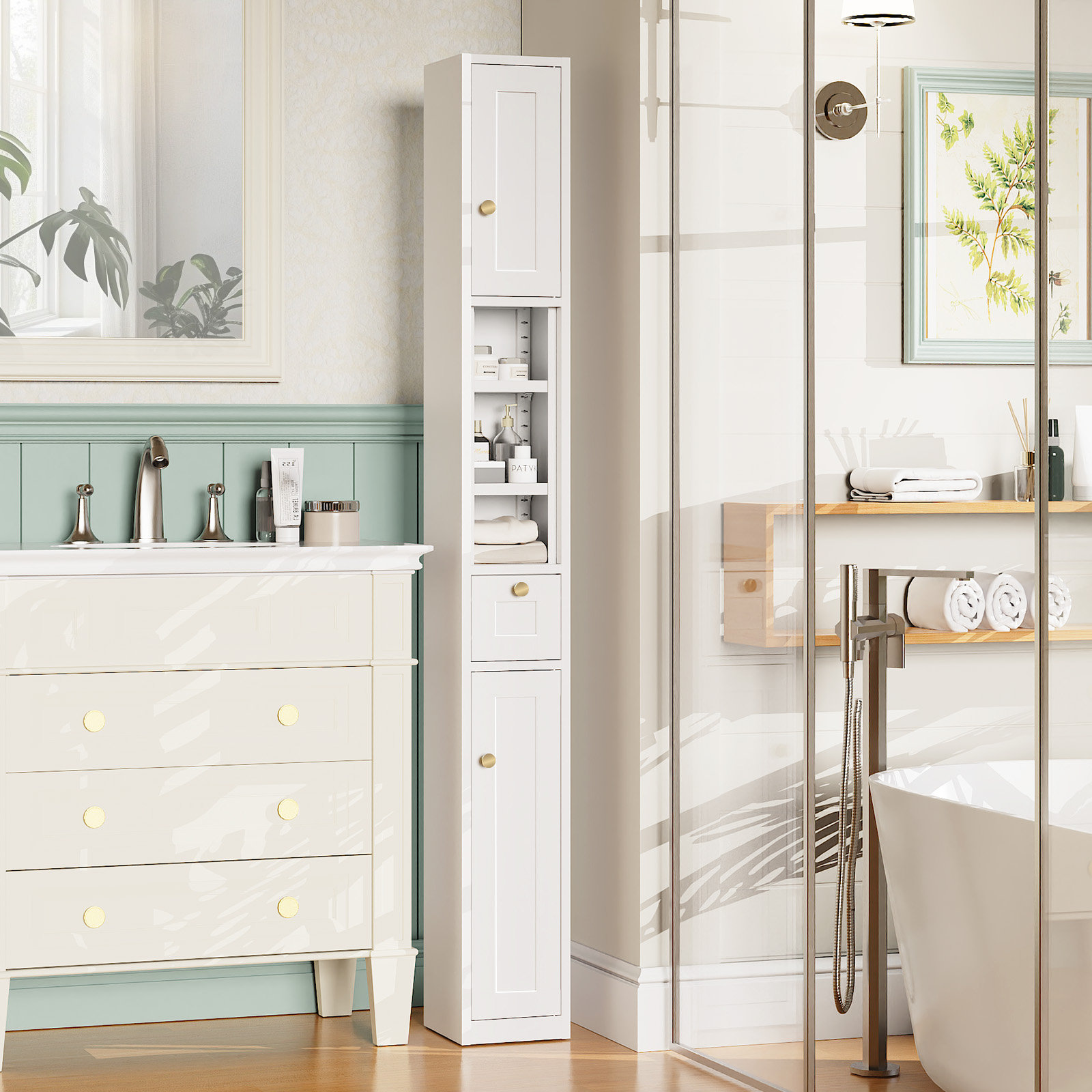 Tall Bathroom Cabinet For Small Space